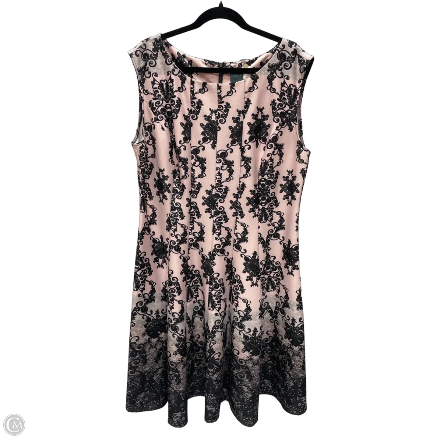 Dress Work By Gabby Skye In Black & Pink, Size: 1x