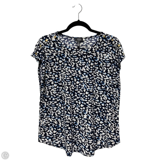 Top Sleeveless By Jones New York In Blue & White, Size: M