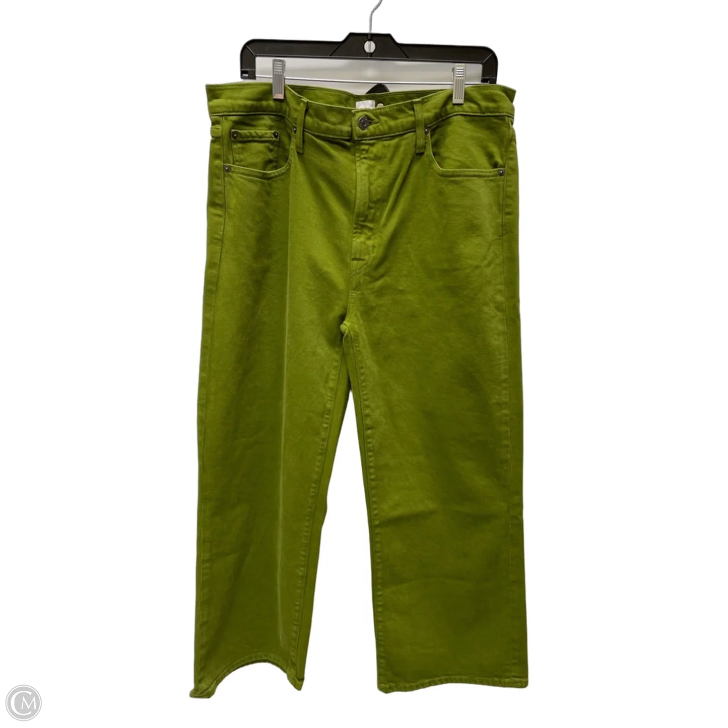 Jeans Wide Leg By Edwin In Green Denim, Size: 16