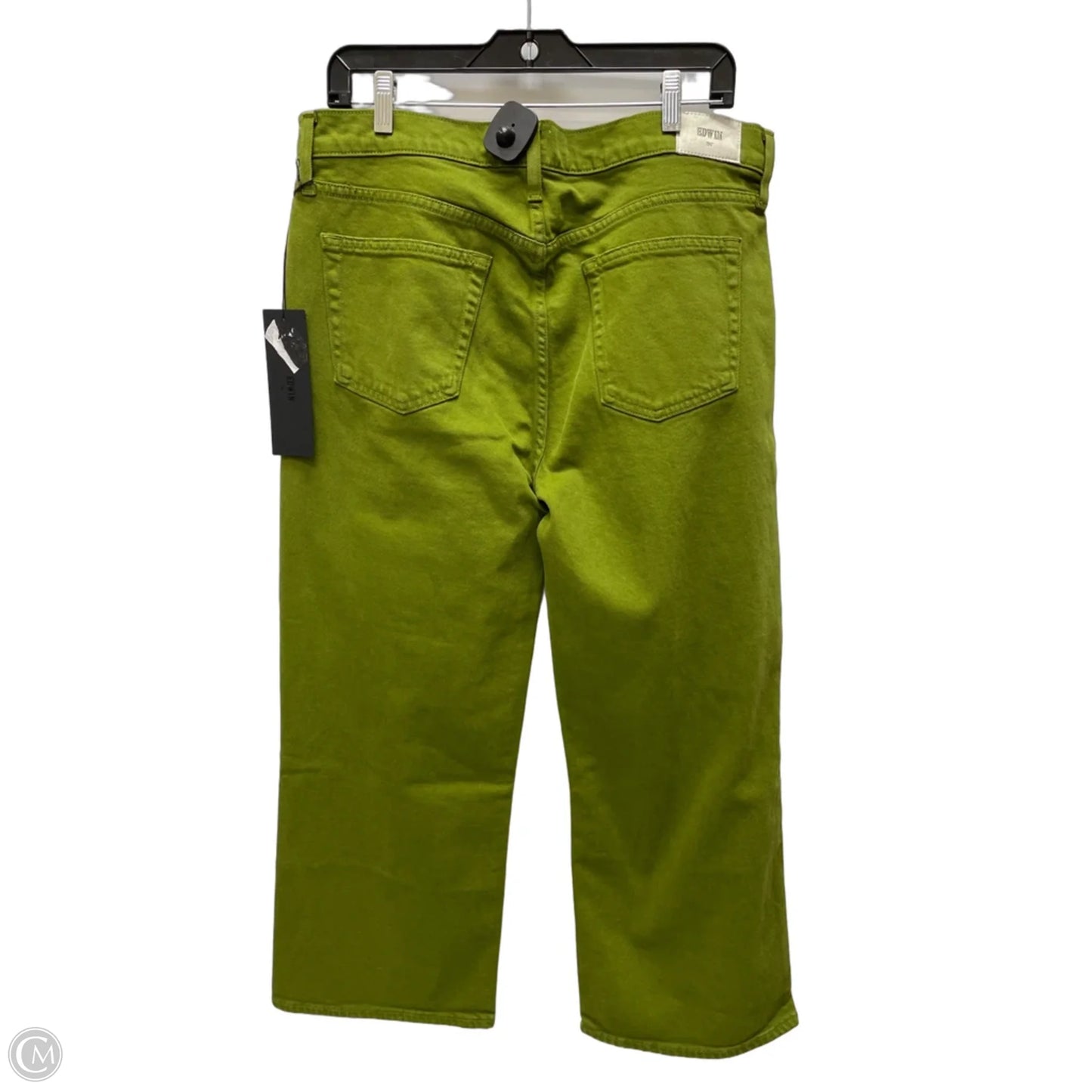Jeans Wide Leg By Edwin In Green Denim, Size: 16