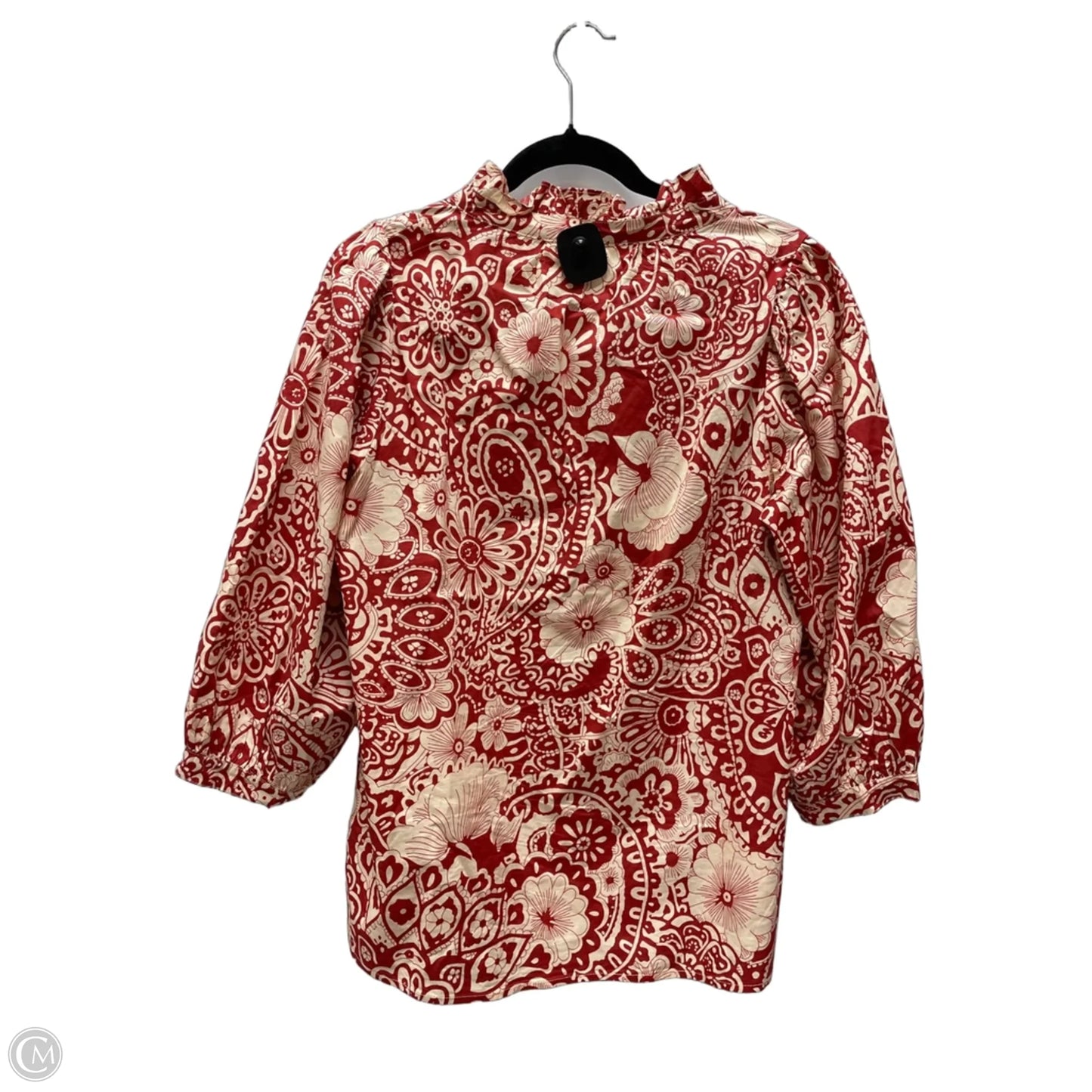 Top 3/4 Sleeve By Umgee In Floral Print, Size: M