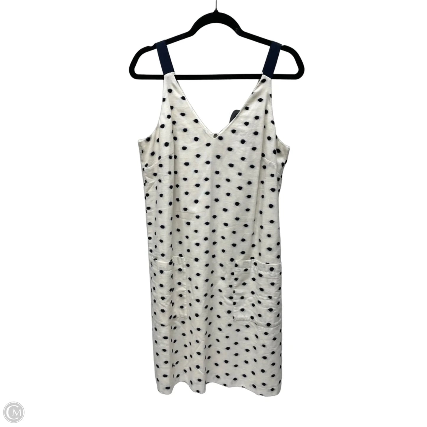 Dress Casual Short By Loft In Polkadot Pattern, Size: L