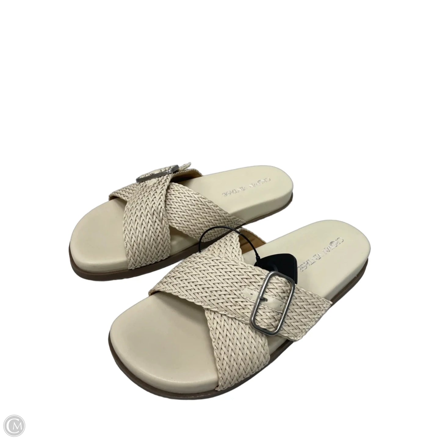 Sandals Flats By Crown Vintage In Cream, Size: 11