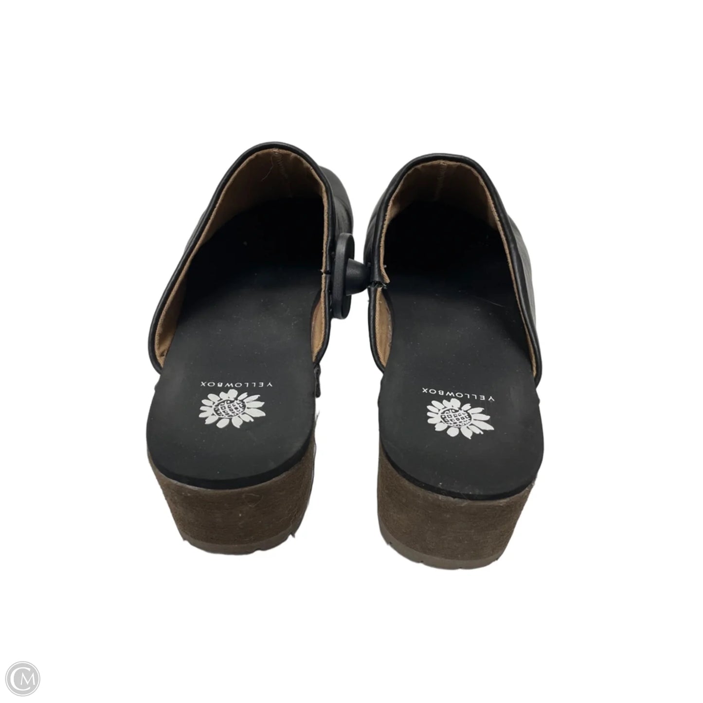 Shoes Heels Block By Yellow Box In Black & Brown, Size: 9.5