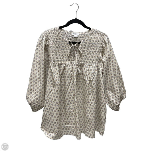 Blouse Short Sleeve By Chicsoul In Floral Print, Size: 2x