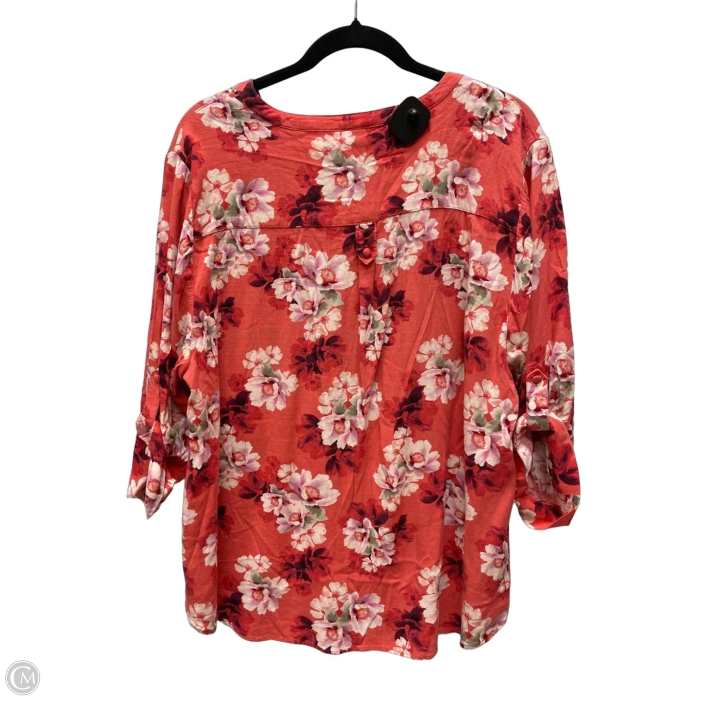 Blouse Short Sleeve By Torrid In Floral Print, Size: 2x