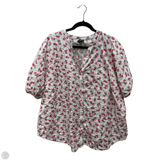 Blouse Short Sleeve By Torrid In Floral Print, Size: 2x