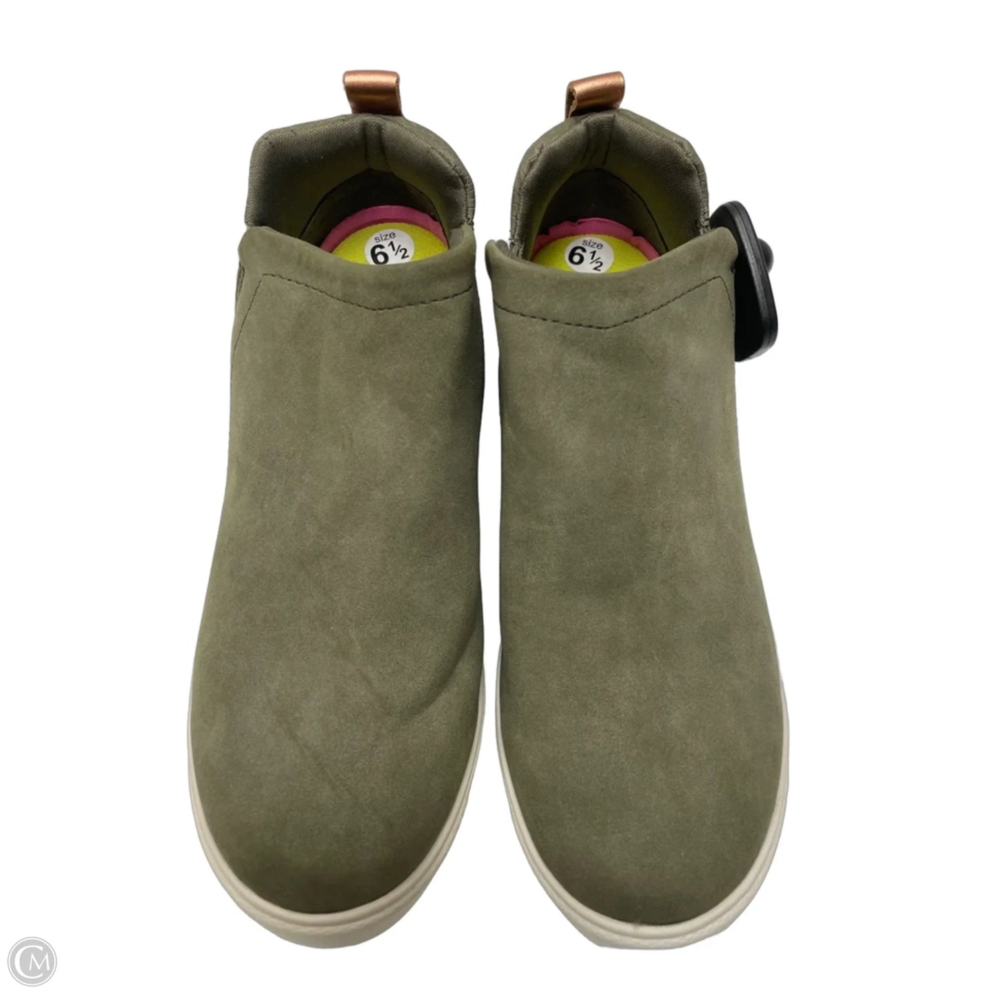 Shoes Heels Wedge By Ryka In Green, Size: 6.5