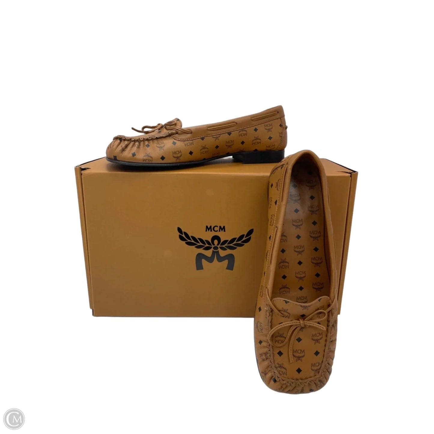 Shoes Luxury Designer By Mcm In Brown, Size: 8