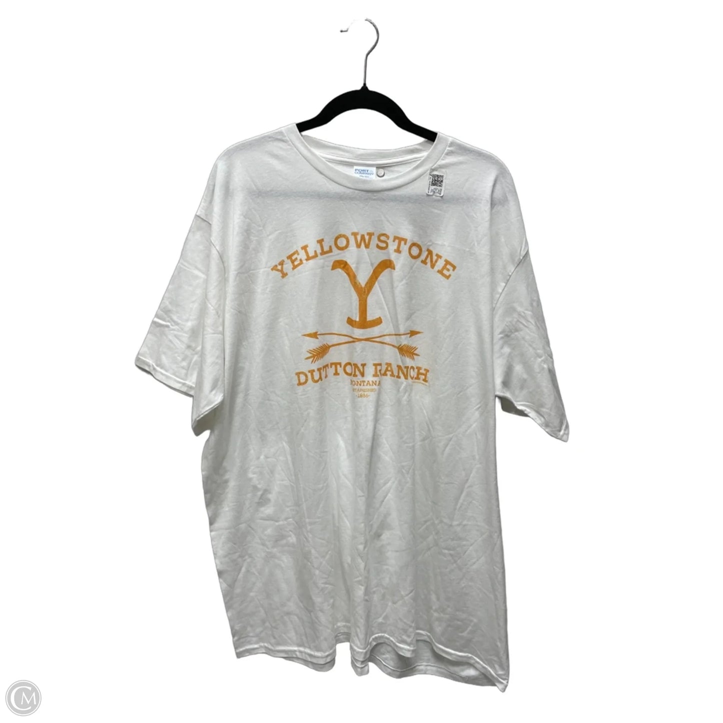 Top Short Sleeve Basic By Port & Company In White, Size: 3x