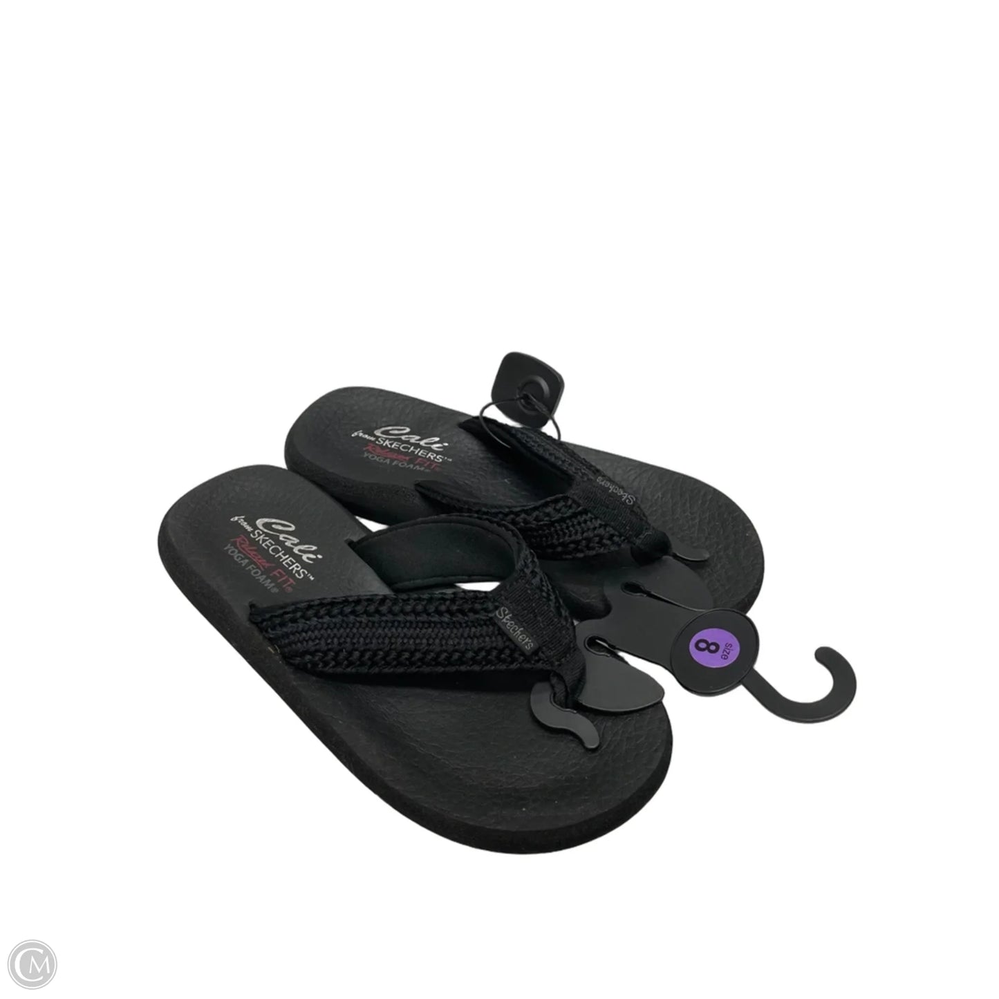 Sandals Flats By Skechers In Black, Size: 8