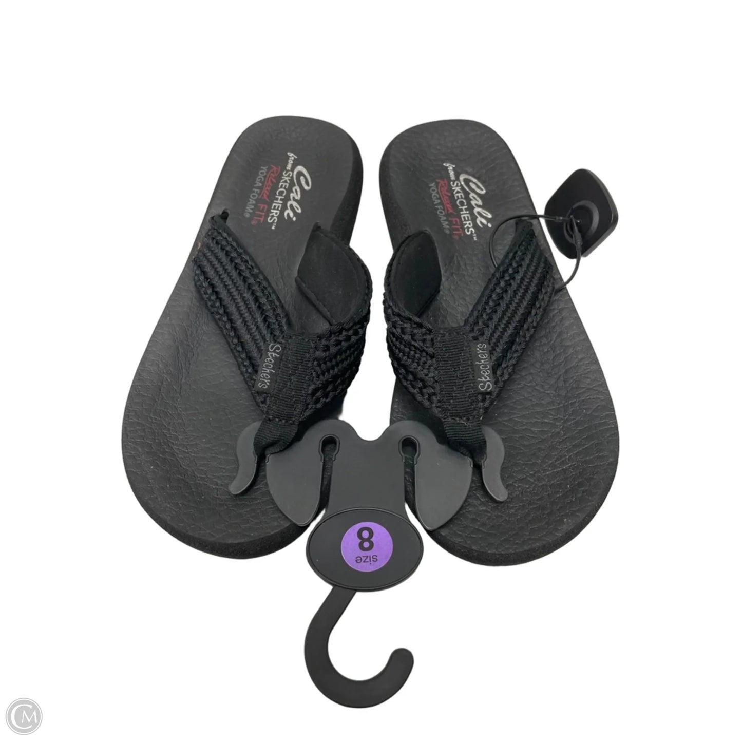 Sandals Flats By Skechers In Black, Size: 8