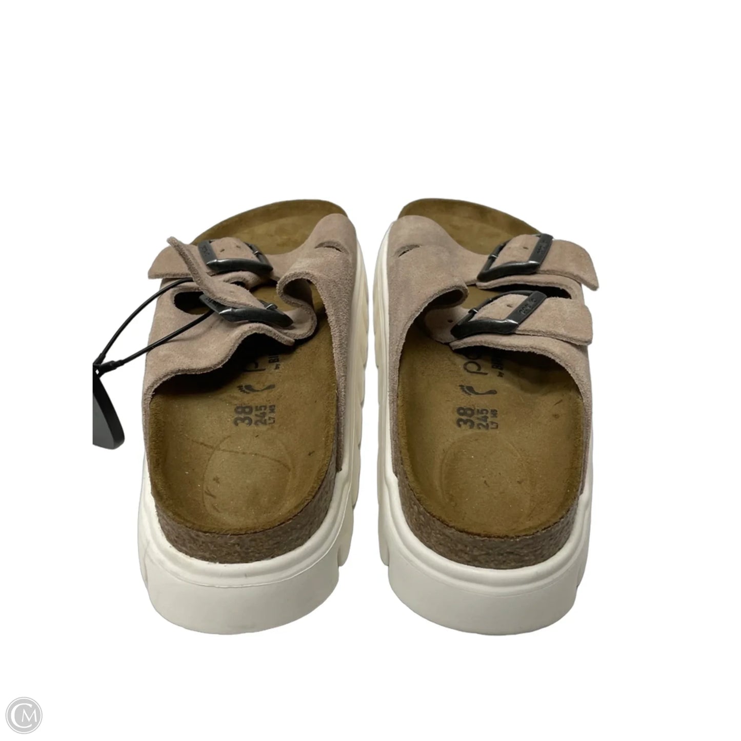 Sandals Flats By Birkenstock In Tan, Size: 7