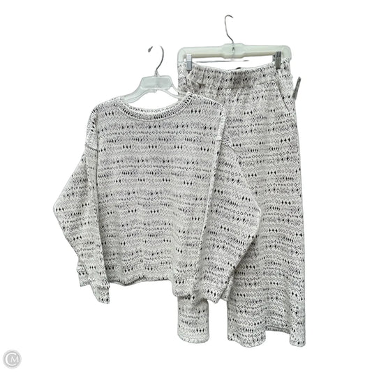 Lounge Set Pants By Clothes Mentor In Black & White, Size: M