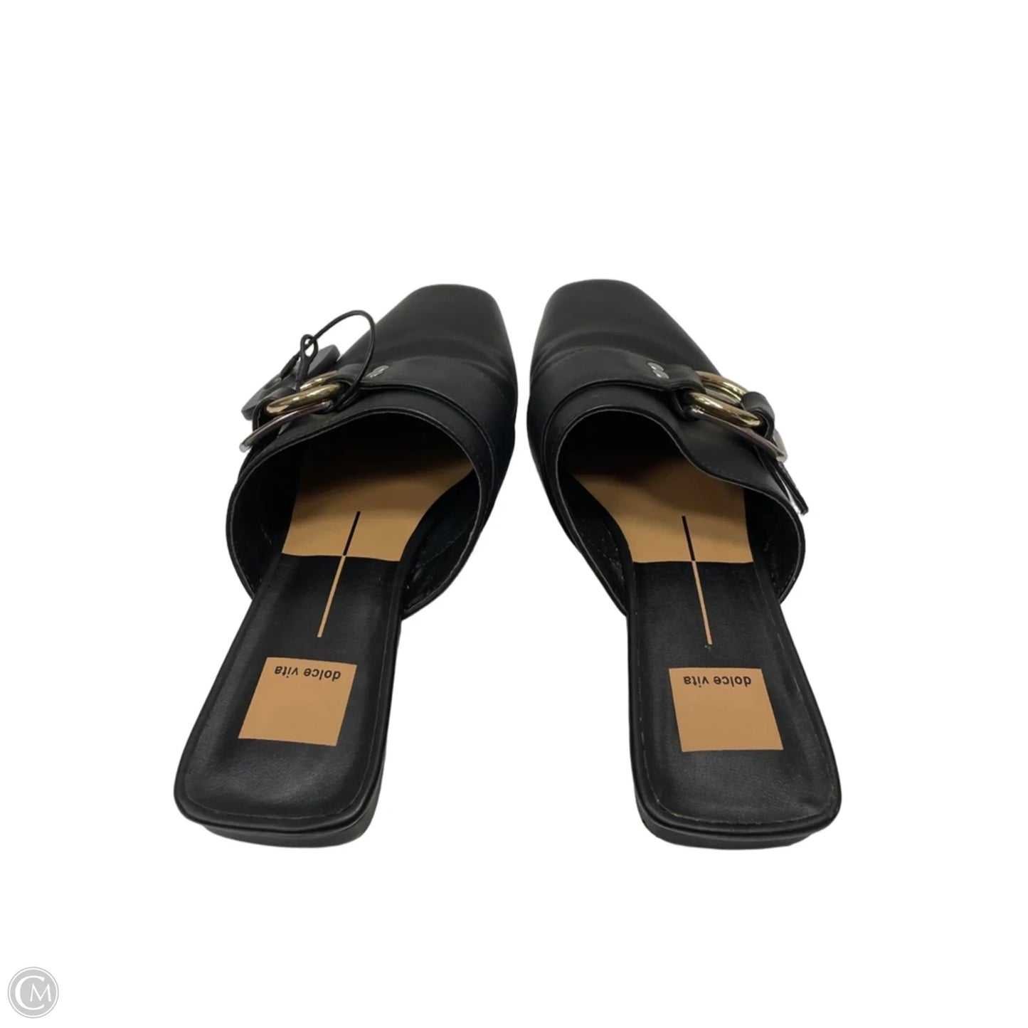 Shoes Flats By Dolce Vita In Black & Gold, Size: 7.5
