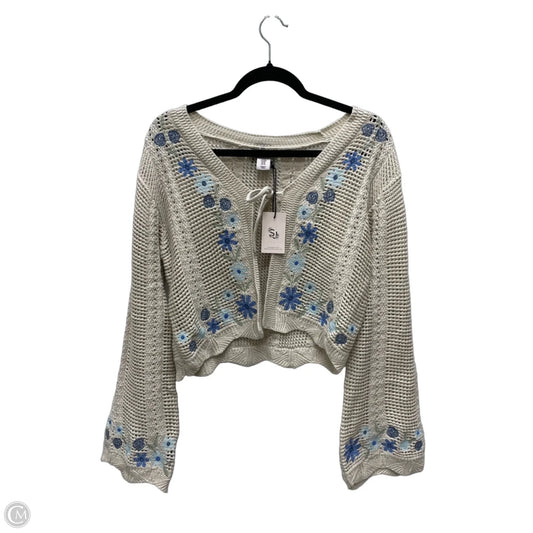 Sweater Cardigan By Sincerely Jules In Tan, Size: M