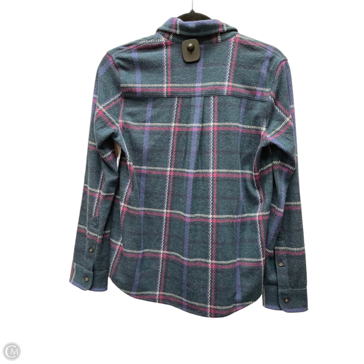 Top Long Sleeve By Faherty In Plaid Pattern, Size: Xs