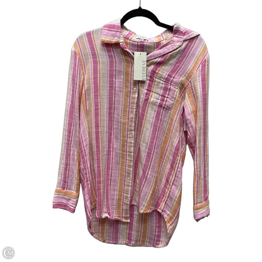 Blouse Long Sleeve By Z Supply In Striped Pattern, Size: Xs