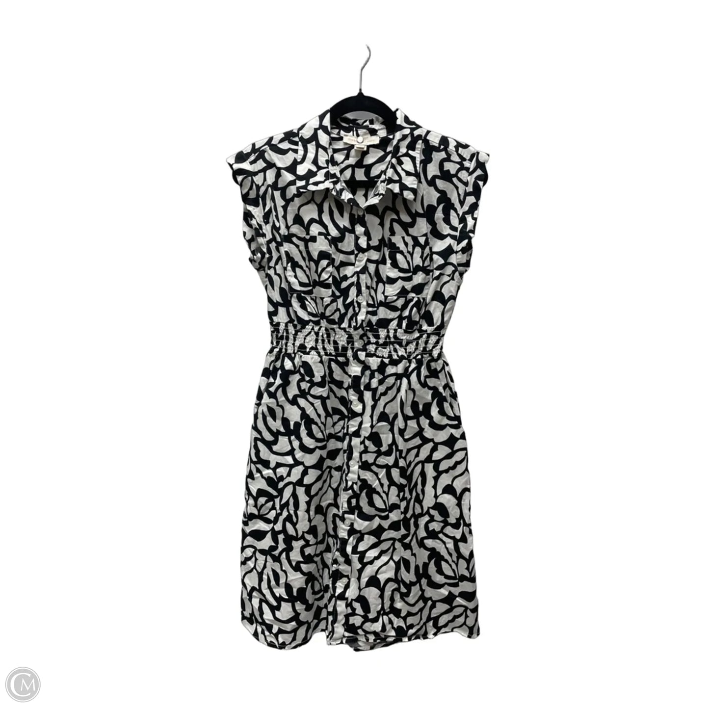 Dress Casual Short By Monteau In Black & White, Size: L