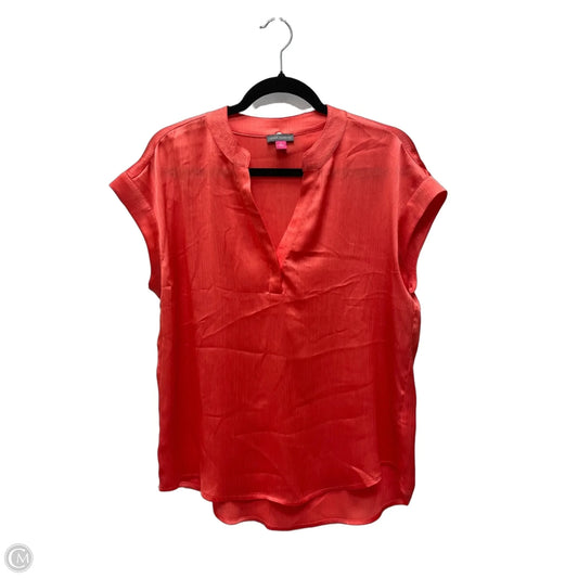 Blouse Sleeveless By Vince Camuto In Coral, Size: S