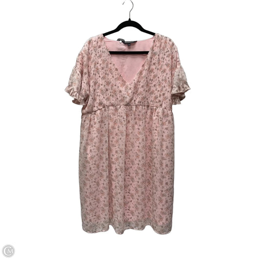 Dress Casual Short By Davi & Dani In Floral Print, Size: 1x