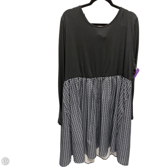 Dress Casual Short By Shein In Black & White, Size: 4x