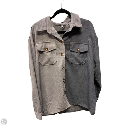Top Long Sleeve By Clothes Mentor In Grey, Size: 3x