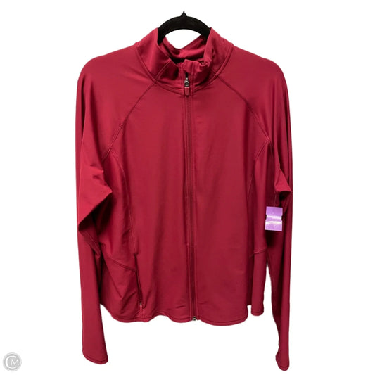 Athletic Jacket By Old Navy In Red, Size: 2x