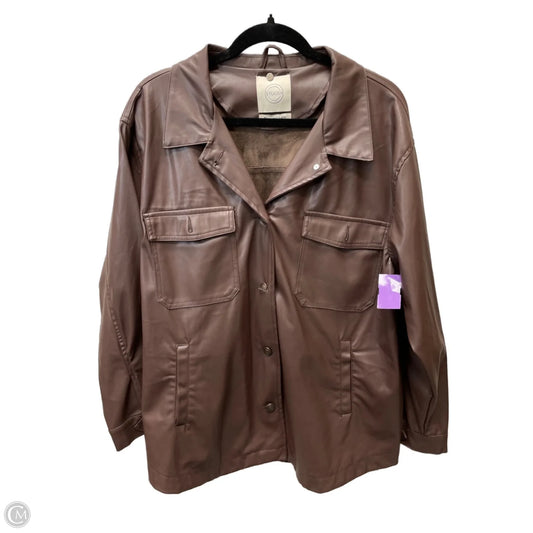 Jacket Other By Clothes Mentor In Brown, Size: Xl