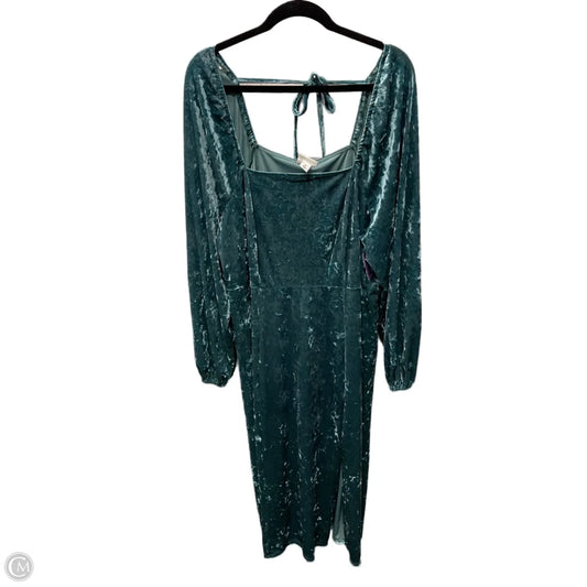 Dress Casual Short By Ava & Viv In Green, Size: 1x