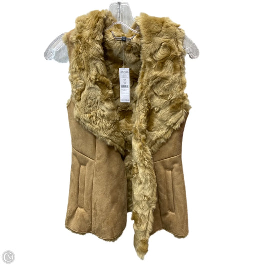 Vest Faux Fur & Sherpa By White House Black Market In Brown, Size: Xs
