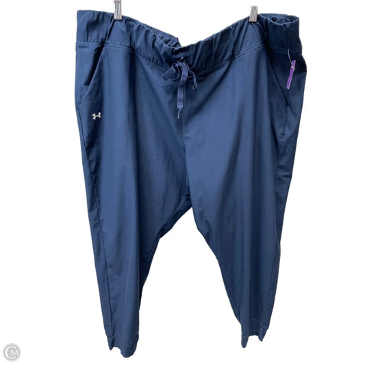 Athletic Pants By Under Armour In Navy, Size: 3x