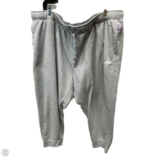 Athletic Pants By Nike Apparel In Grey, Size: 3x