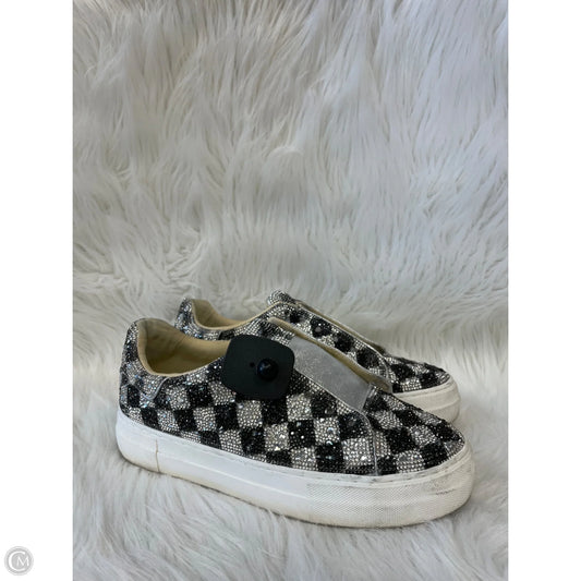 Shoes Heels Platform By Betsey Johnson In Black & White, Size: 9
