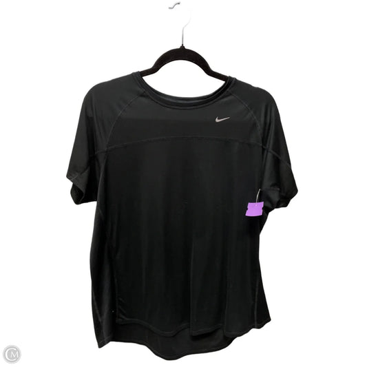 Athletic Top Short Sleeve By Nike Apparel In Black, Size: 1x