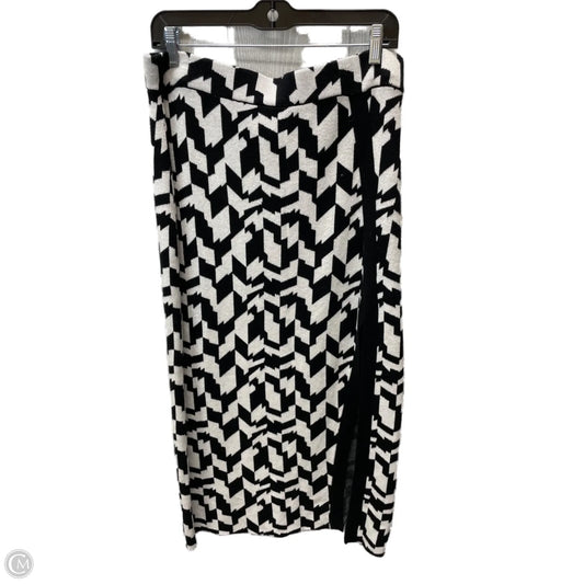 Skirt Maxi By Future Collective In Black & Cream, Size: 12