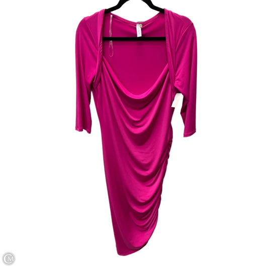 Dress Party Short By Clothes Mentor In Pink, Size: 1x