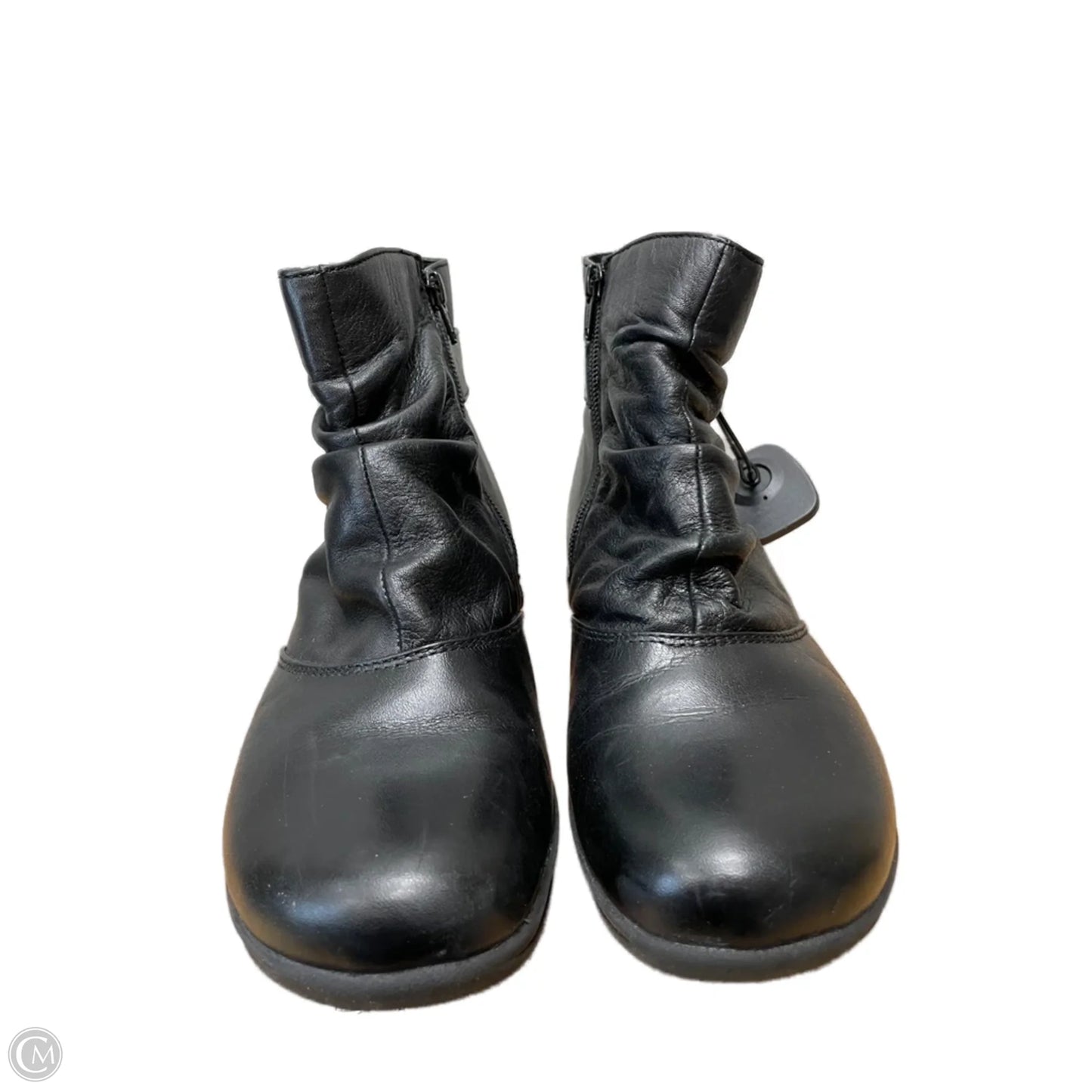 Boots Ankle Flats By Clarks In Black, Size: 8.5