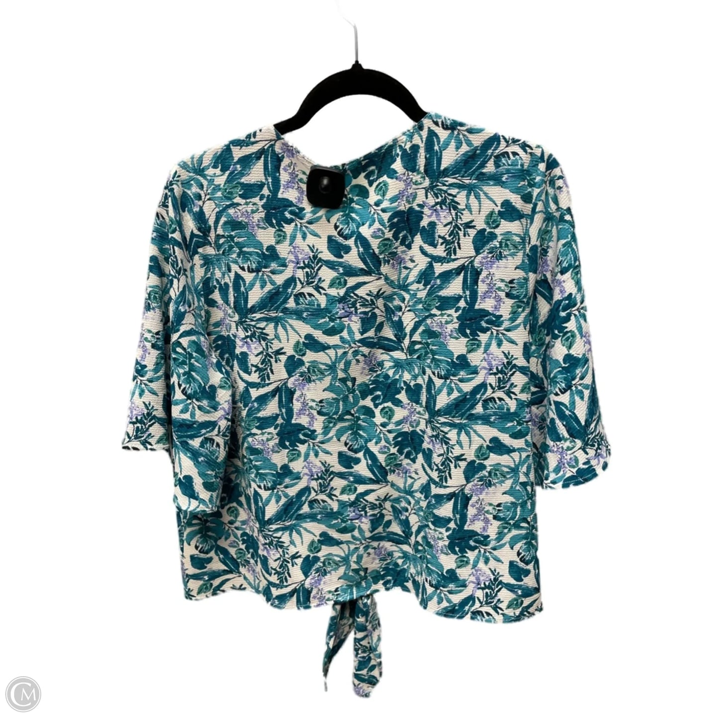 Top Short Sleeve By Lush In Floral Print, Size: L
