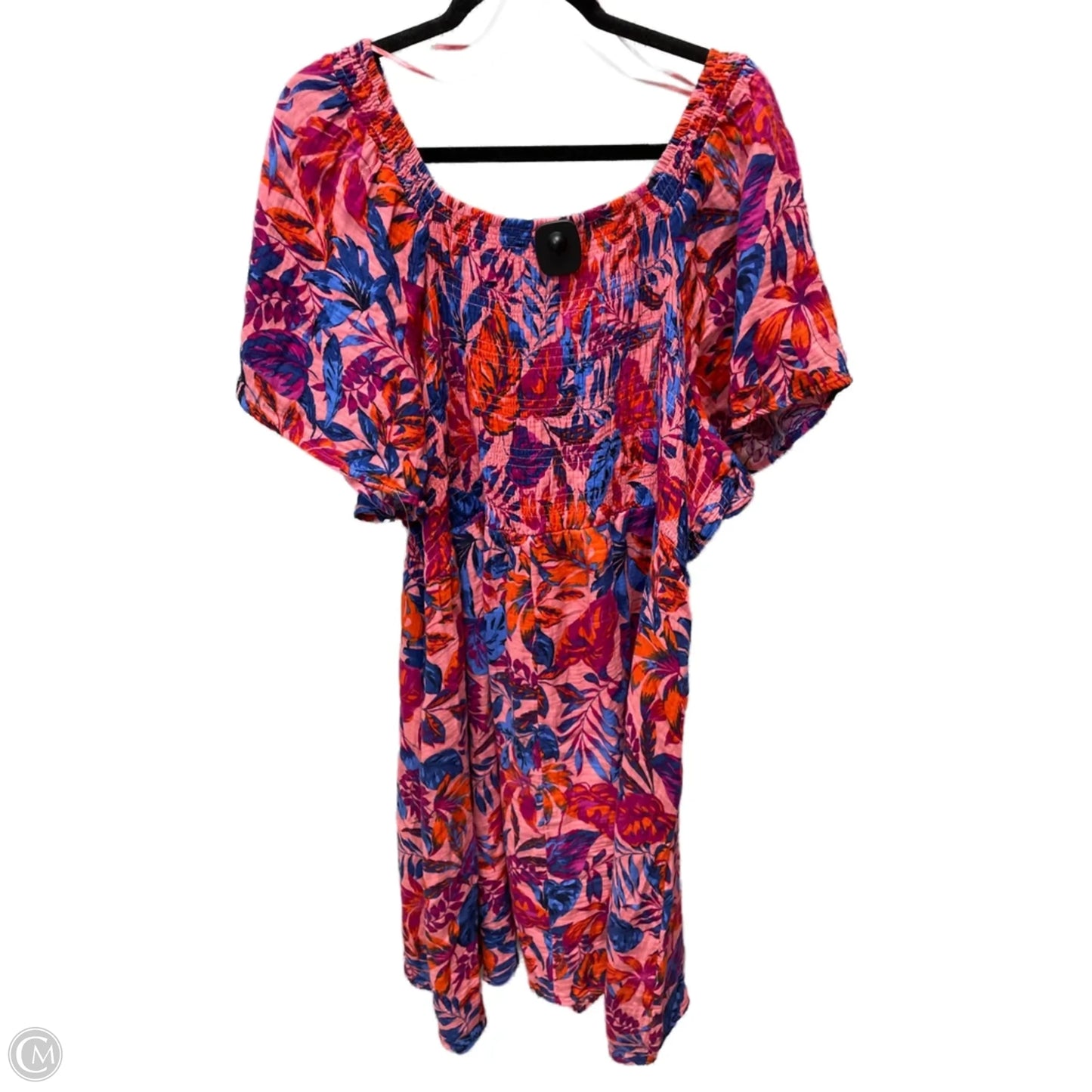 Dress Casual Short By Terra & Sky In Floral Print, Size: 3x