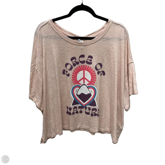 Top Short Sleeve By Old Navy In Pink, Size: 2x