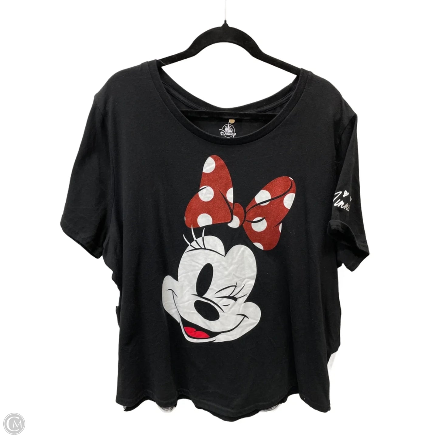 Top Short Sleeve By Disney Store In Polkadot Pattern, Size: 2x