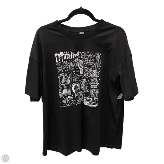 Top Short Sleeve By Clothes Mentor In Black, Size: Xl