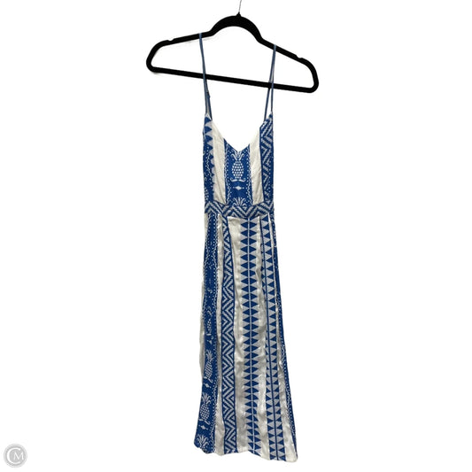 Dress Casual Short By En Creme In Blue & White, Size: M