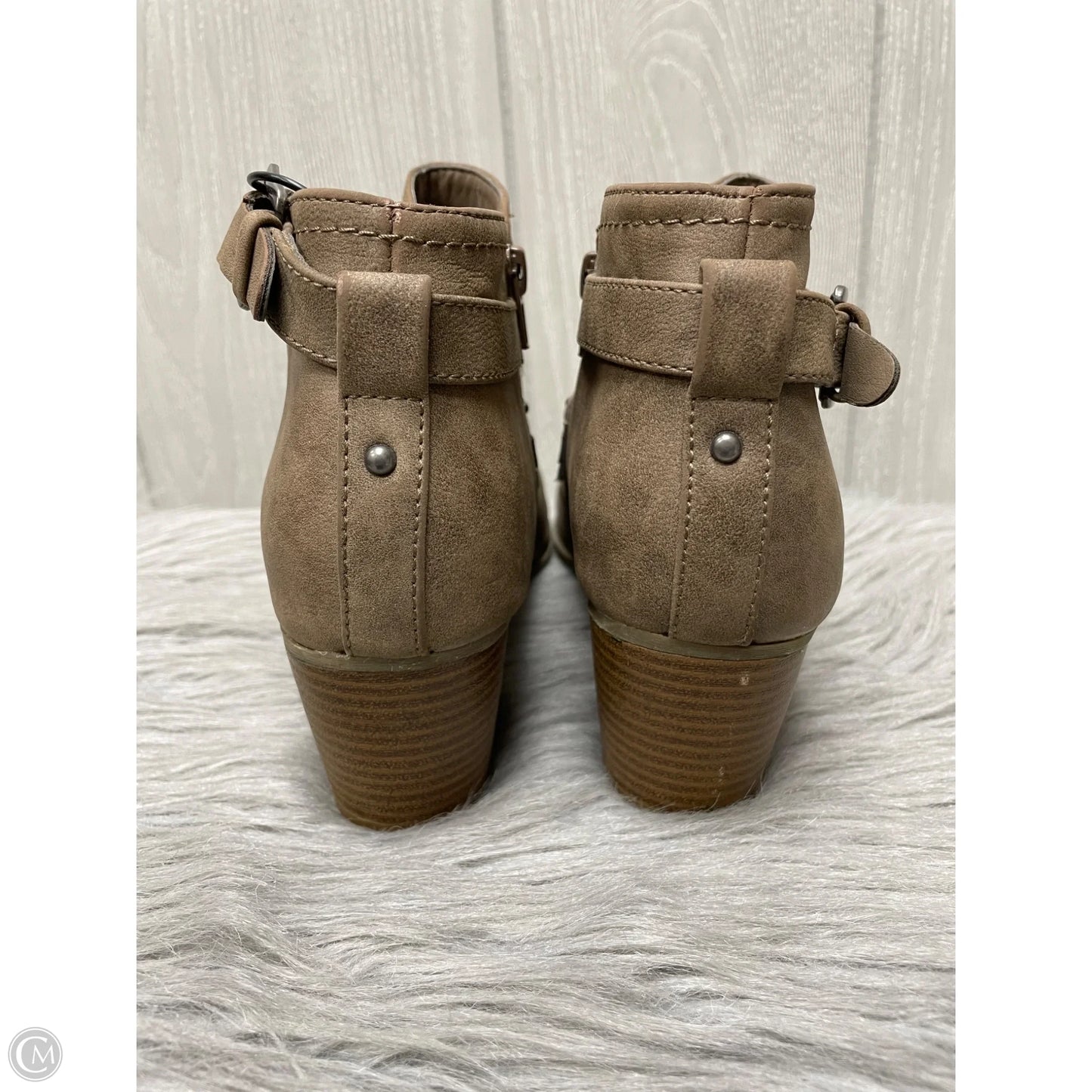 Boots Ankle Heels By Indigo Rd In Brown, Size: 10