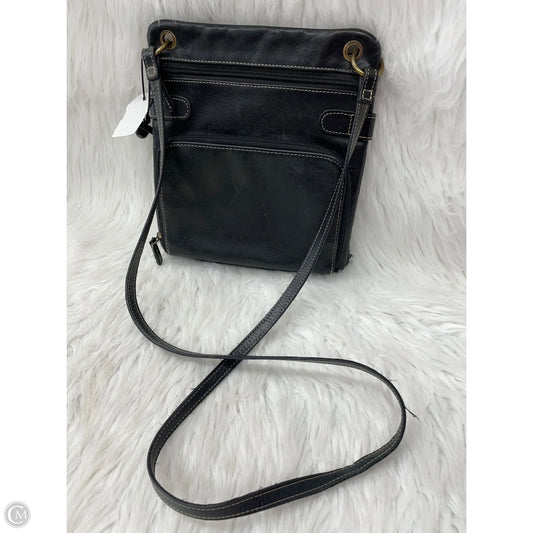 Crossbody Leather By Fossil, Size: Medium