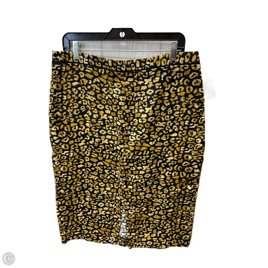 Skirt Midi By Who What Wear In Animal Print, Size: 14
