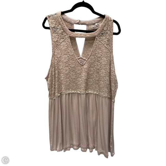 Top Sleeveless By Torrid In Pink, Size: 4x