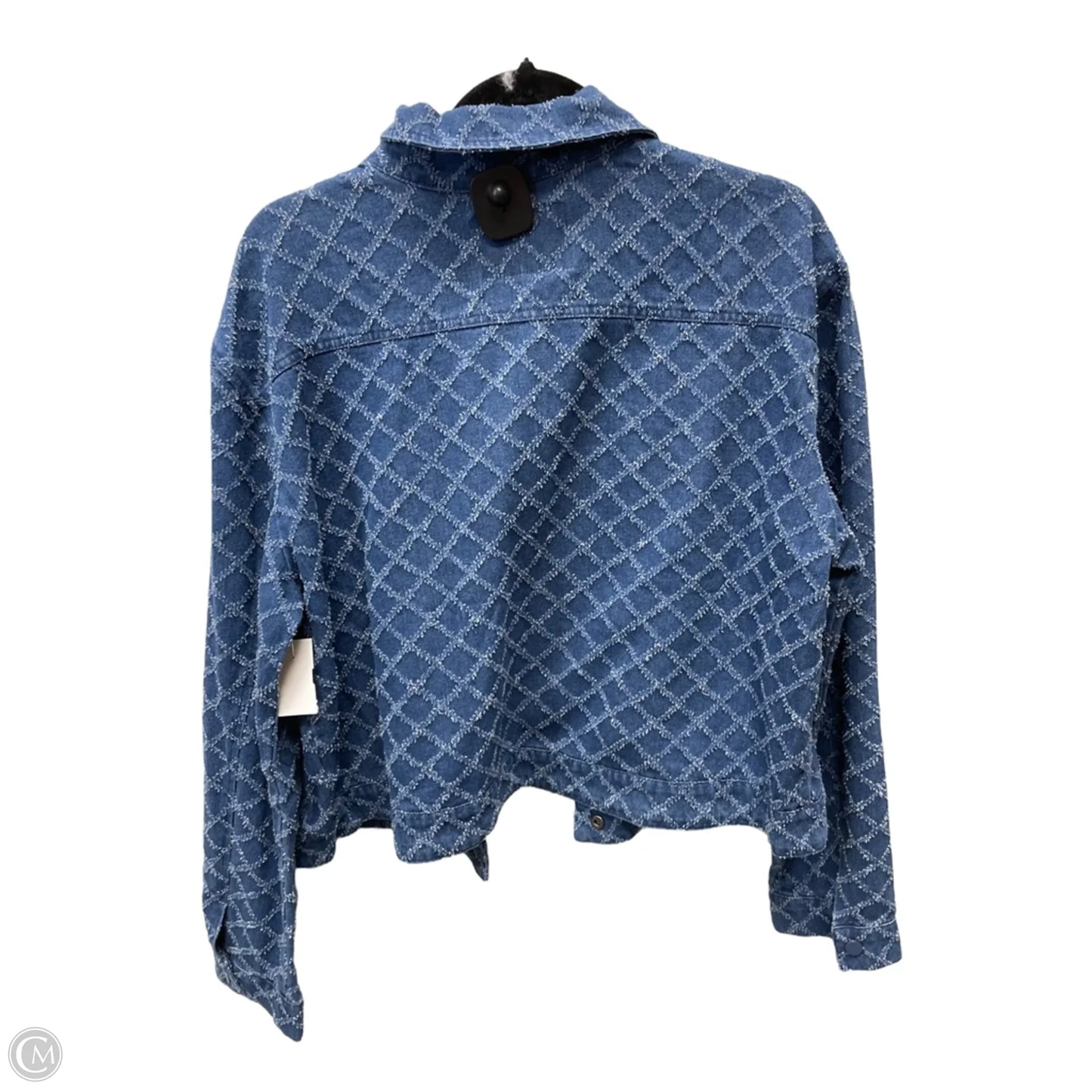 Jacket Denim By Solitaire In Blue Denim, Size: Xl