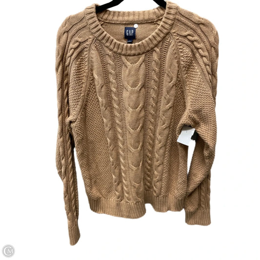 Sweater By Gap In Brown, Size: L